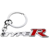 Picture of Keychain TYPE-R Logo Zinc Alloy Metal - White