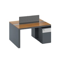 Picture of Neo Front MDF Office Workstation Desk Wooden Face to Face Workstation Table office table, 2 Seater