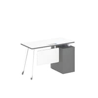 Picture of Neo Front Single Seater MDF Office Workstation Desk with Side Drawer, 1.2 x 0.75m
