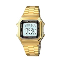 Picture of Casio Men'S Fabric Analog Quartz Watch, Gold 34Mm, A178Wga-1Adf