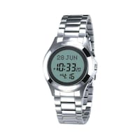 Picture of Al Fajr Men'S Stainless Steel Digital Watch, Silver, 35Mm, Wr-02
