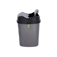 Picture of Royalford Plastic Dust Bin With Lid Cover, Grey And Black