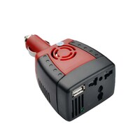 Picture of Car Power Inverter Adapter With Usb Charging Port, Red And Black