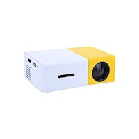Picture of Hvga 400 Lumens Led Projector, Yg-300, White And Yellow