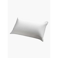 Picture of Stylish Cotton Blend Striped Comfort Pillow, 75X50Cm, White