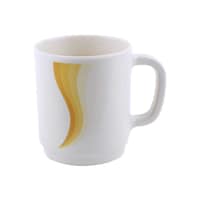 Picture of Sun Rays Printed Tea Cup, White & Yelow