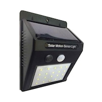 Picture of 360 Light Solar Led Wall Light With Motion Sensor, 0.55W, Black