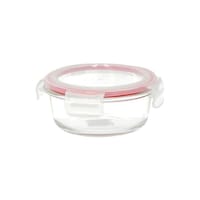 Picture of Delcasa Glass Airtight Container, Clear & Pink
