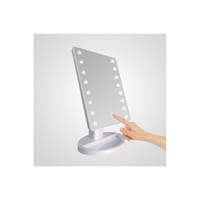 Picture of Led Light Rotatable Desk Stand Makeup Mirror, White, 27 X 16.5 Kg
