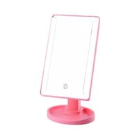 Picture of Led Square Makeup Mirror With 2 Light Strip, Pink
