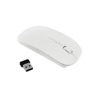 Picture of Slim Wireless Mouse With Nano Bluetooth Usb Receiver, White