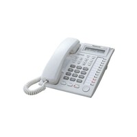 Picture of LCD Display Corded Phone, White and Gray, KX-T7730