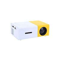 Picture of Unic 400 Lumens Qvga Lcd Projector, Yg-300, Yellow And White