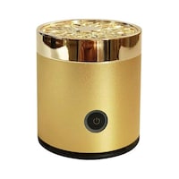 Picture of Bukhoor Round Metal Incense Bakhoor Burner, Gold, 9X7X7Cm