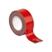 Picture of 3M Scotch Permanent Mounting Tape, Red, 411P