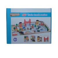 Picture of Galb Wooden Train Track Series for Kids, 75pcs set