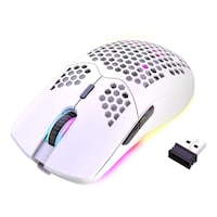Picture of Xinmeng Honeycomb Design Wireless Gaming Mouse, White