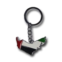Picture of Keychain UAE Map Zinc Alloy Metal - Multicolor