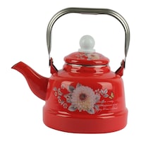 Picture of Longfei Enamel Cotted Kettle, 1.1L, Red