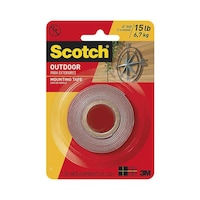 Picture of Scotch Outdoor Mounting Tape, Red