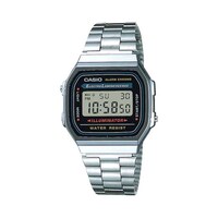 Picture of Casio Vintage Series Water Resistant Digital Watch, A168Wa-1, 32Mm, Silver