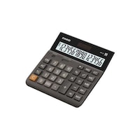 Picture of Casio Wide H Series 16-Digit Practical Calculator, Dh-16-Bk-W-Dp, Black