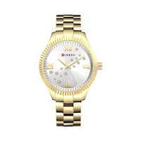 Picture of Curren Women'S Stainless Steel Analog Wrist Watch, 9009, 36Mm, Gold