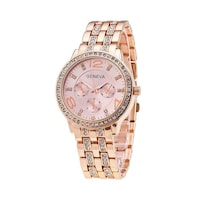 Picture of Geneva Women'S Stainless Steel Analog Watch, 37Mm, Rose Gold