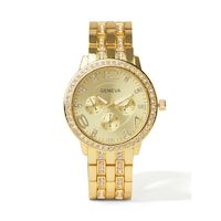 Picture of Geneva Women'S Water Resistant Stainless Steel Analog Watch, 37Mm, Gold