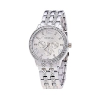Picture of Geneva WOMENS Stainless Steel Analog Watch, Awntg-01-W0012, 37Mm, Silver