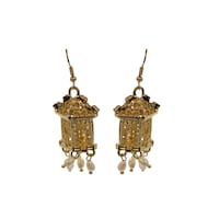 Picture of Al Bait Al Raie Chinese Style Lantern Drop Dangle Stud Fashion Earrings, Gold