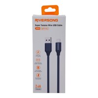 Picture of Riversong Super Tension Wire USB Cable, Black, 20cm, 2.4A