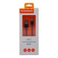 Picture of Riversong Type-C Fast Charging Cable Beta, Black, 2.4A