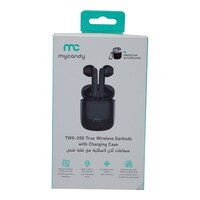Picture of Mycandy True Wireless Earbuds with Charging Case, Black,TWS-200