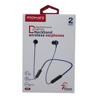 Picture of Promate High Performance Dynamic Neckband Wireless Earphones, Blue