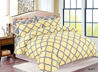 Picture of Fashion Collection Abstract Print King Size Duvet Cover, Set of 6 Pcs  - Yellow
