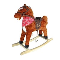 Picture of UKR Rocking Horse Toy for Kids, Dark Brown