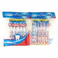 Picture of Lord Family Twister  Tooth Brush, Multicolour, 10Pcs