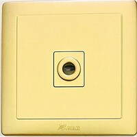 Picture of V-Max 3A Matte Finish Outlet, Golden