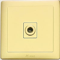 Picture of V-Max Matte Finish 25A Outlet, Golden