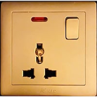 Picture of V-Max MF Socket with Switch, Matte Golden