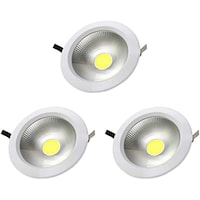 Picture of V-tac 2400 Lumens Led Reflector Downlights, White, 30w, Set Of 3