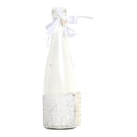 Picture of Le Bonheur Bottle Vase with Pearl, White