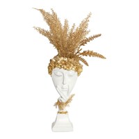 Picture of Le Bonheur Ceramic Head Flower Vase, Small, White