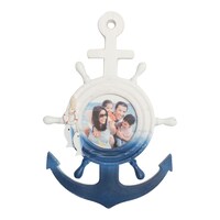 Picture of Le Bonheur Anchor Picture Frame, Blue and White