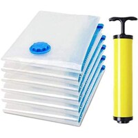 Picture of Reusable Vacuum Sealer Storage Bags with Suction Pump, Pack of 7pcs