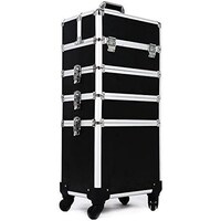 Picture of Hul 4-in-1 Professional Rolling Makeup Trolley Case Cosmetic Train Box