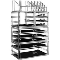 Picture of CQ Acrylic Cosmetic Display Makeup Organizer Case with 9 Drawers, Clear