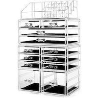 Picture of HBlife Acrylic Cosmetic Storage 12 Drawers & Jewelry Display Box
