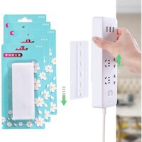Picture of Seamless Self Adhesive Punch-free Plug Sticker Holder, White, Set of 5pcs